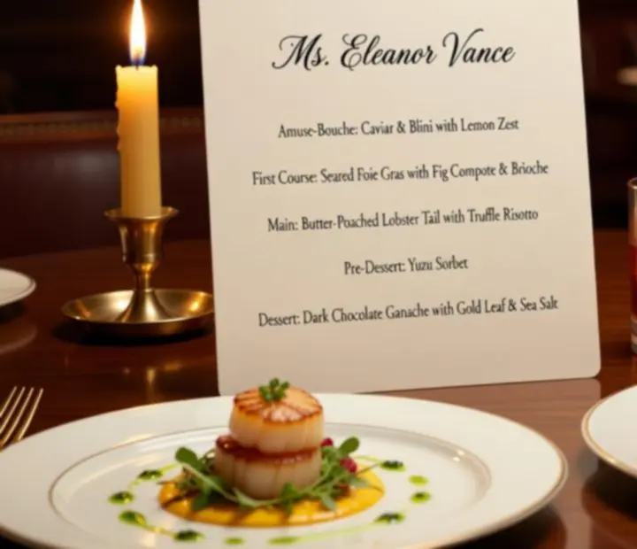Dopracowane menu degustacyjne w eleganckiej restauracji